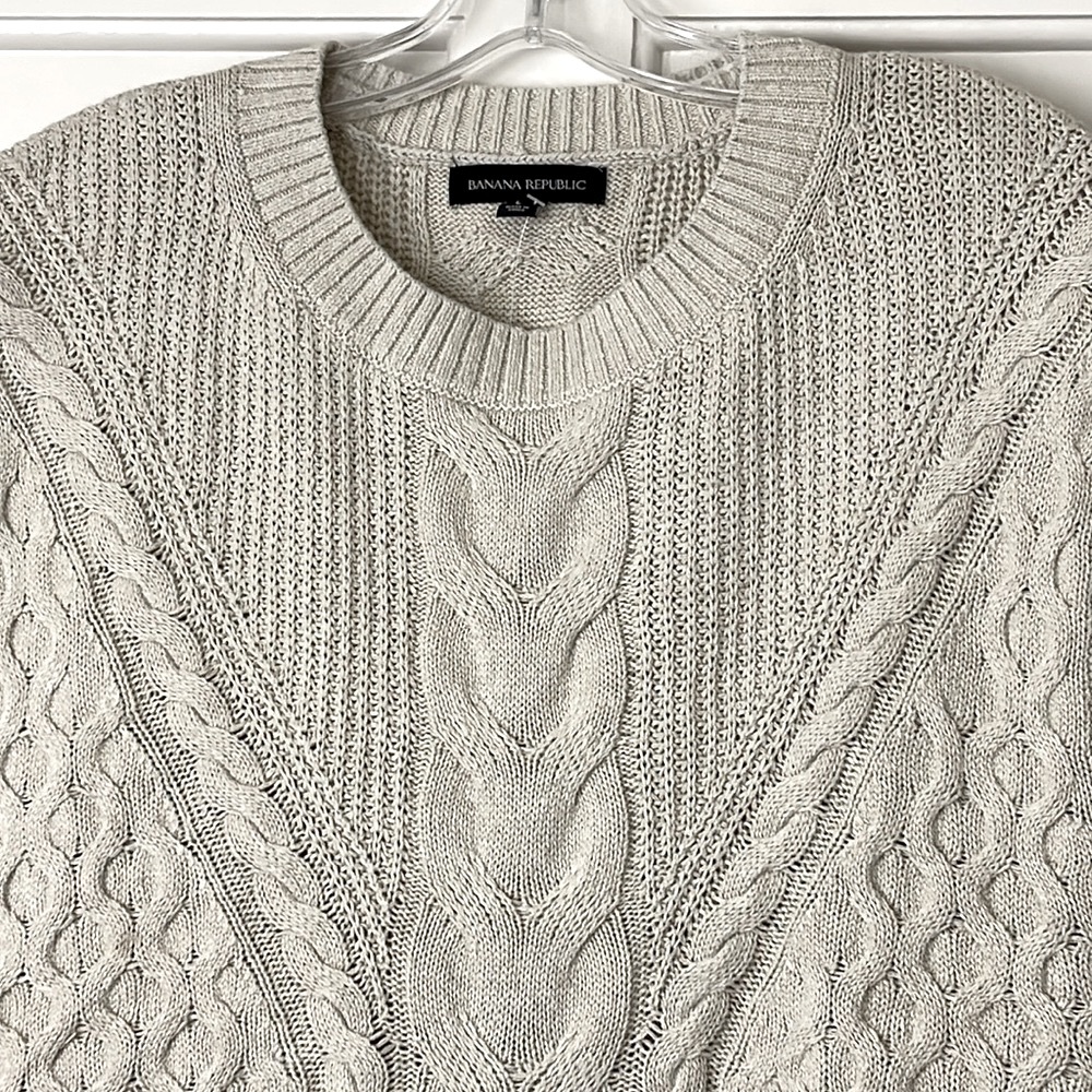 Banana Republic cable knit sweater vest - Picture 2 of 7